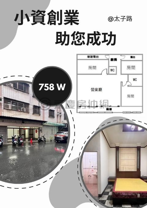 仁德 太子路超大面寬住店 台南市仁德區太子路