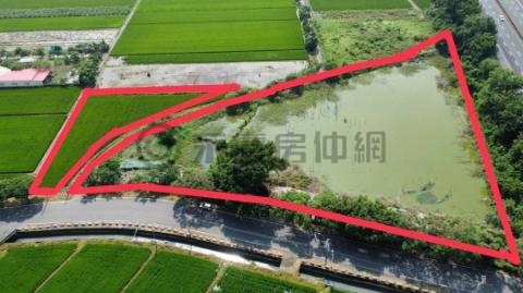 白河埤子頭大路邊大面寬1甲地 台南市白河區埤子頭段埤子頭小段