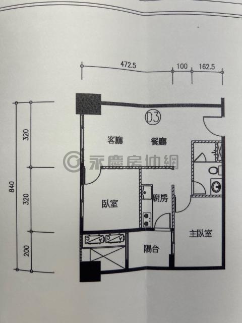 市鎮之櫻高樓視野兩房平車 台中市清水區港新三路