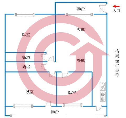 格局圖