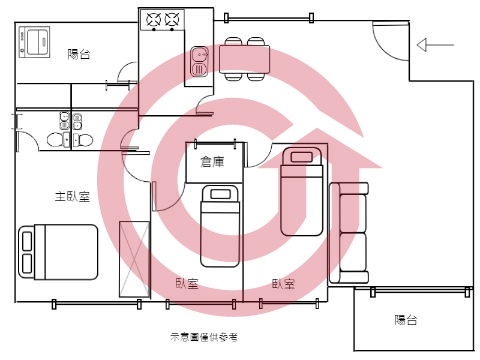 格局圖