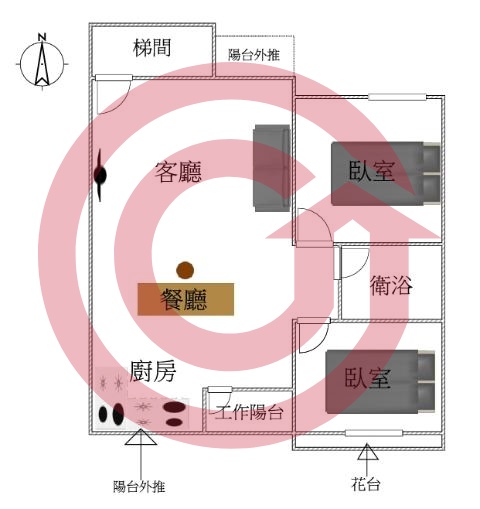 格局圖