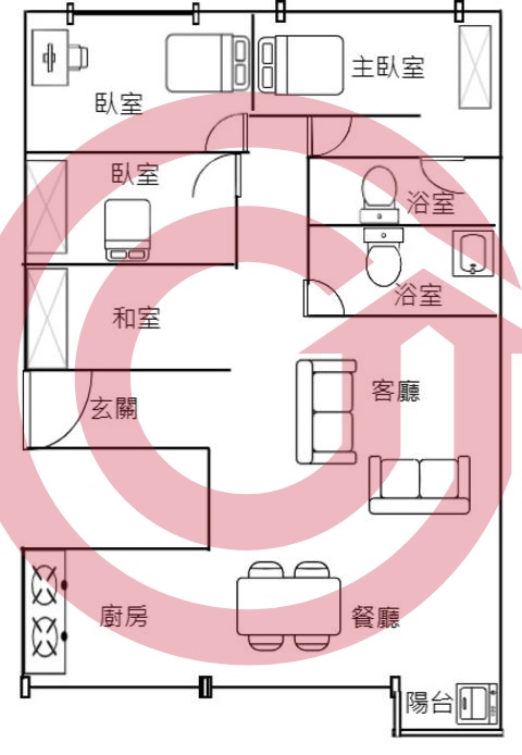 格局圖