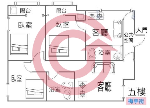 格局圖