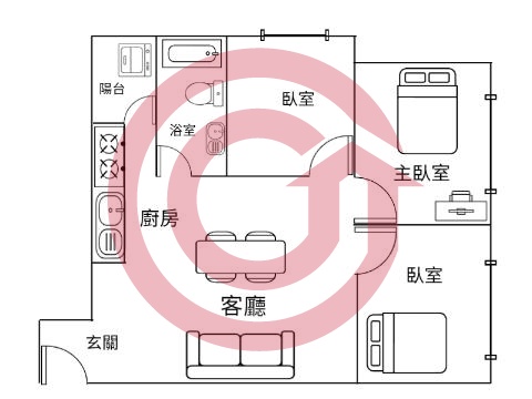 格局圖