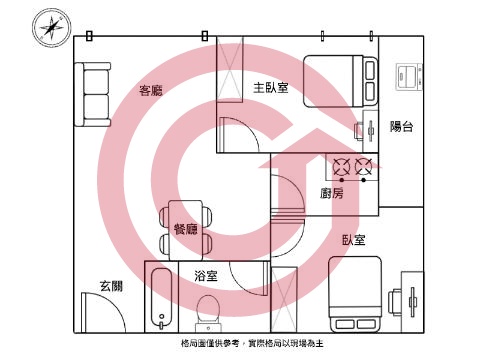 格局圖