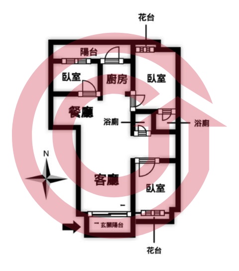 格局圖