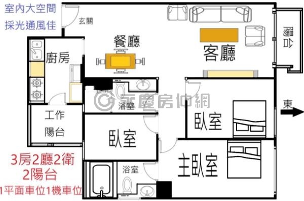 ⭐惠宇宇山鄰 ! 我超熟 ! 稀有高樓層三房平車