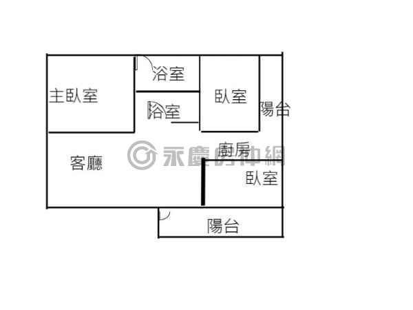 中興路郵局電梯三房兩衛雙陽台美屋