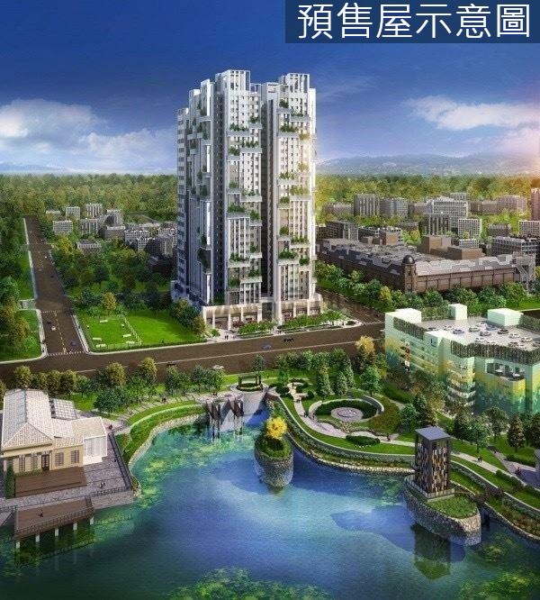 「浩瀚湖濱城」社區最美棟別,次頂樓2房平車