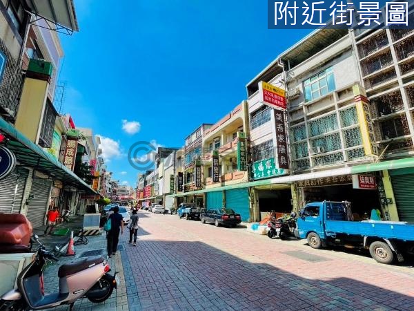 鳳山鬧區百坪土地前後臨路商二黃金雙店面