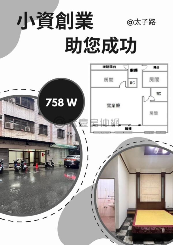 仁德 太子路超大面寬住店