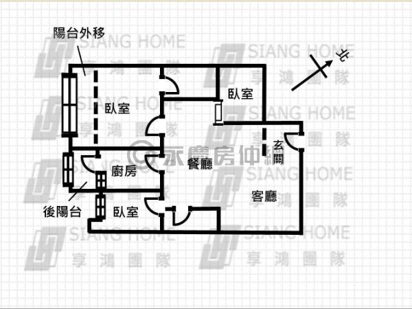 當代藝術3房平面車位