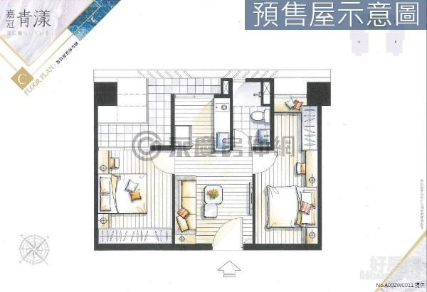 獨家專任-草屯嘉冠青漾兩房平車景觀戶